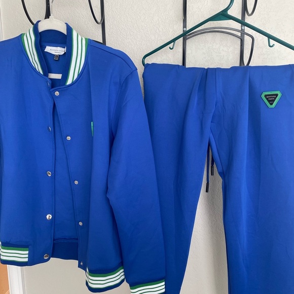 NWT Bottega Veneta Boys Varsity Jacket and Matching Pants with Striped Accents - Picture 9 of 9